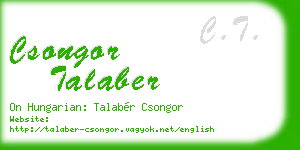 csongor talaber business card